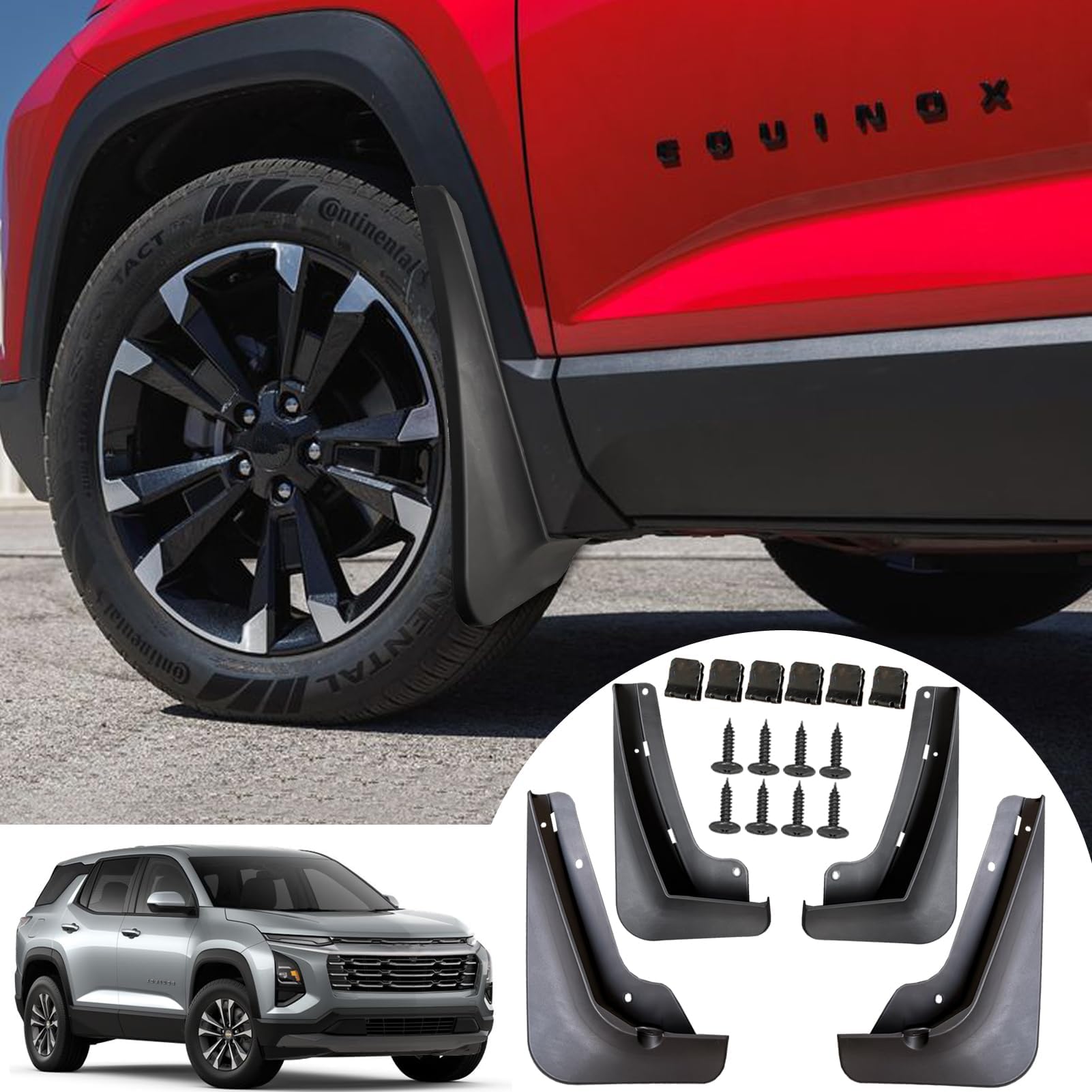 Gpaentsn Mud Flaps Compatible with 2025 Chevrolet Equinox
