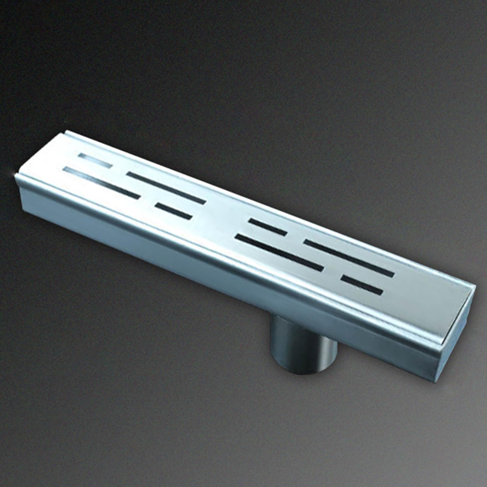 Kit caniveau de drainage extérieur modulaire en acier inoxydable 10x5 cm de cour
