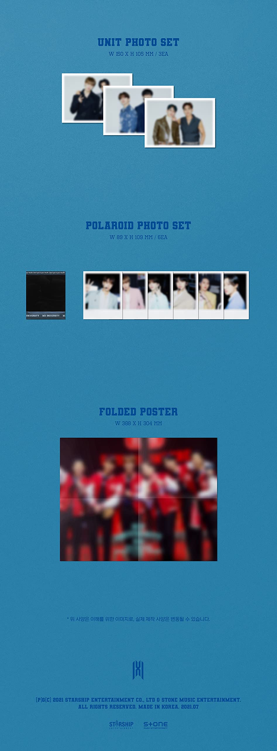 Monsta X - 2021 Fan-Concert [MX UNIVERSITY] [Kit Video ver.] [Pre Order] Kit Video+Brochure+Folded Poster+Others with BolsVos K-POP Webzine (9p), Decorative Stickers, Photocards