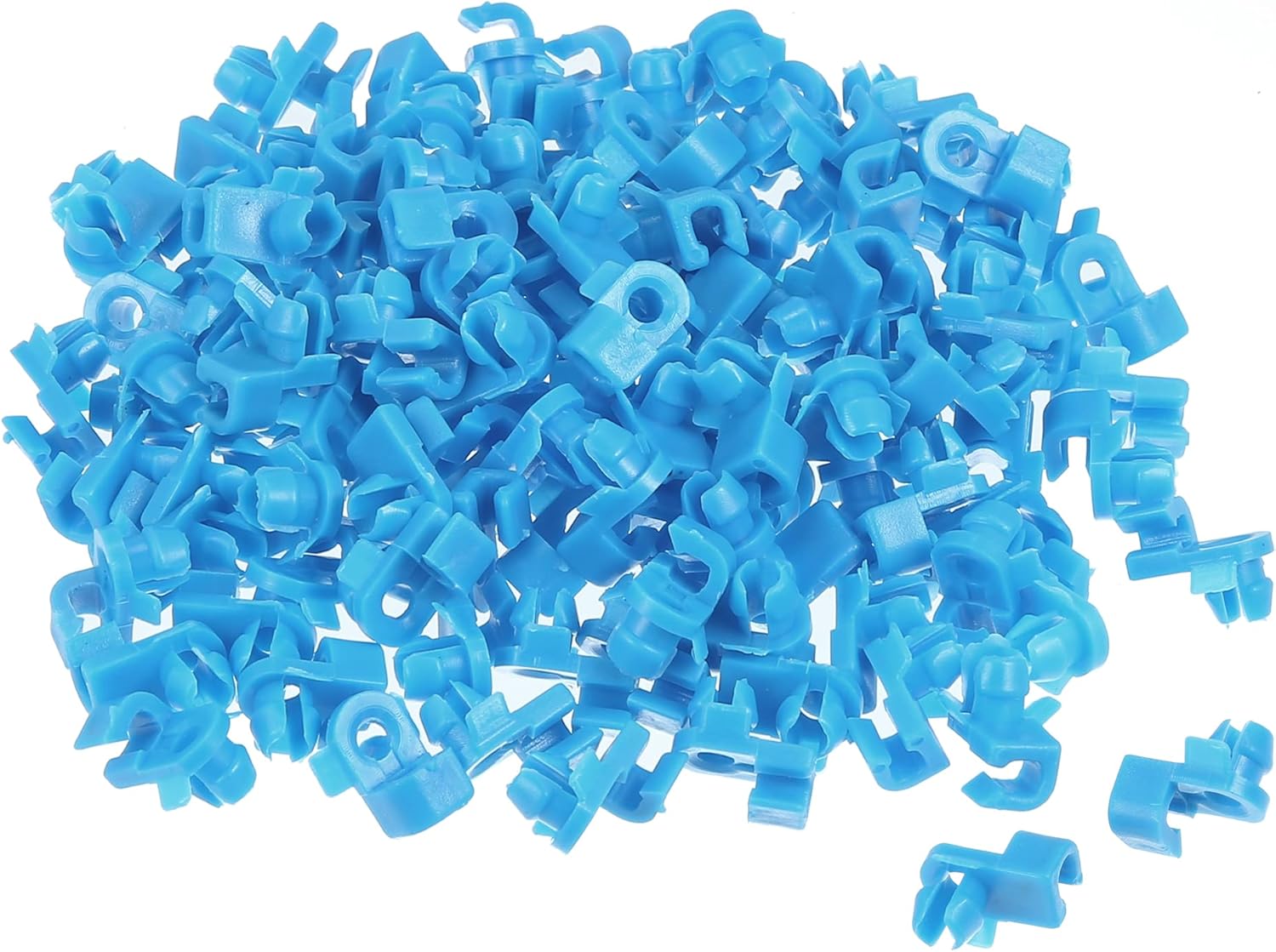 uxcell Car Blue 4mm Dia Hole Door Lock Rod End Clips Retainer 100 Pcs