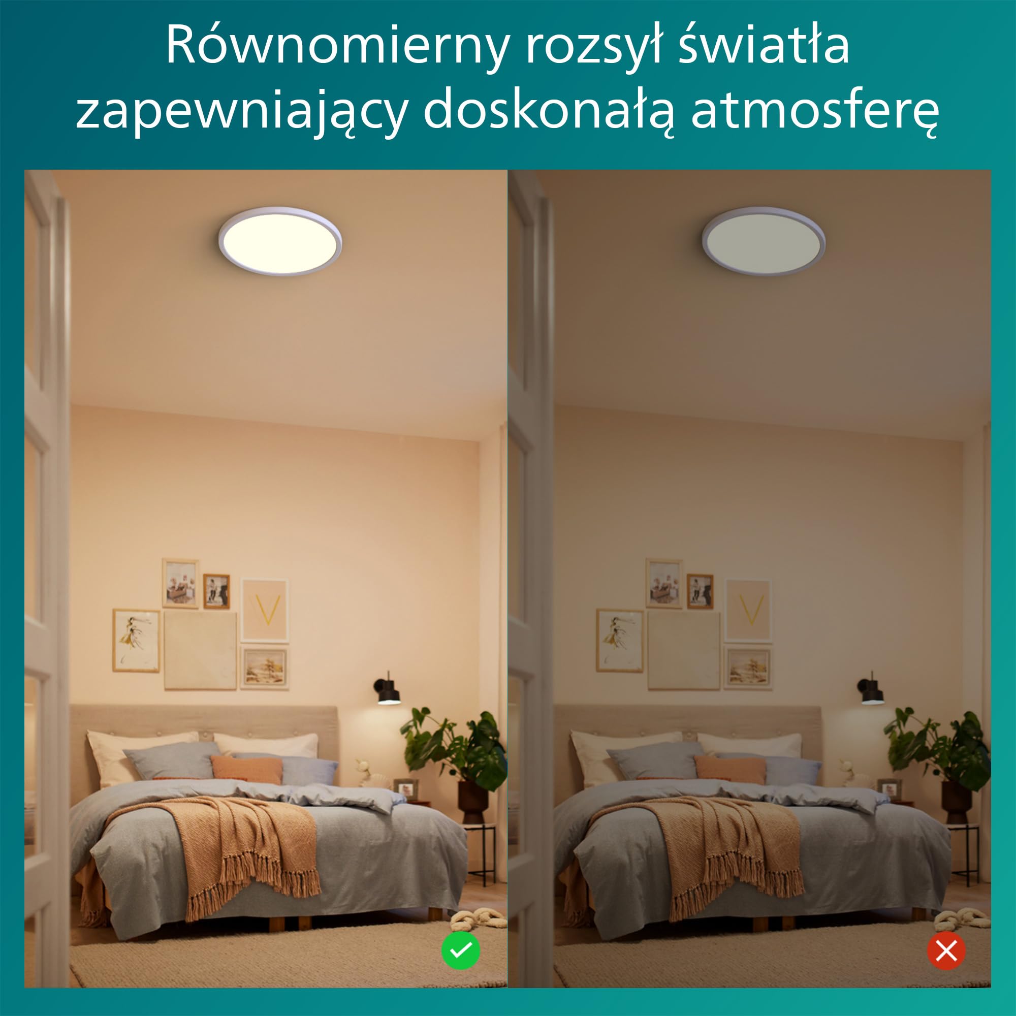 Philips LED lampa sufitowa Superslim Sceneswitch 18 W