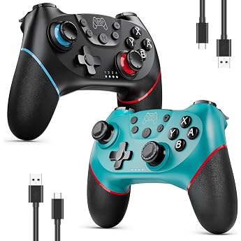 ETPARK 2 St&uuml;ck Switch Controller f&uuml;r Switch/Switch 2/Switch Lite/Switch OLED,Controller f&uuml;r Switch mit Doppel Vibration,Switc