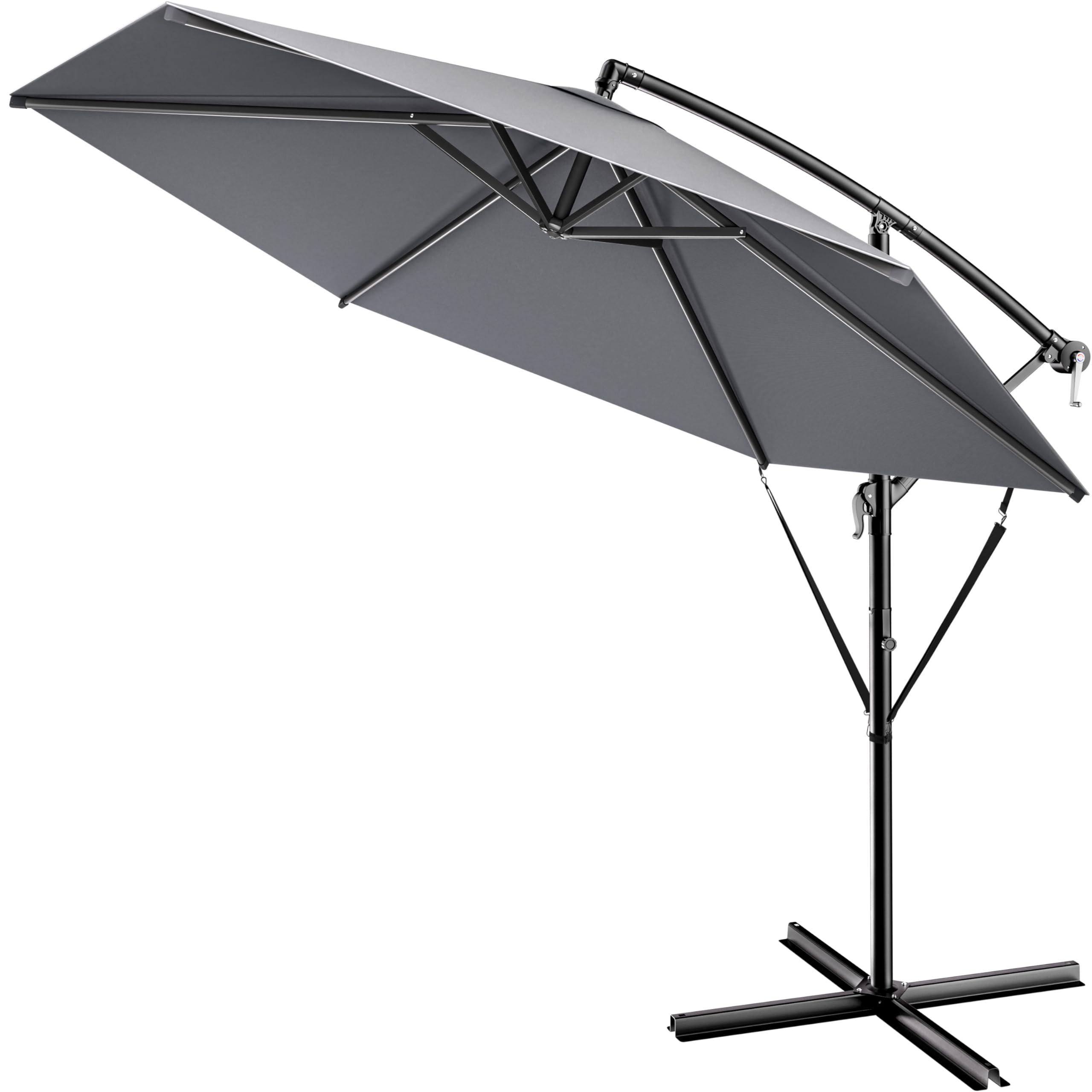 Mortz Ampelschrm Schutzhülle Grau Ampelschrm 210x45cm, Abdeckung