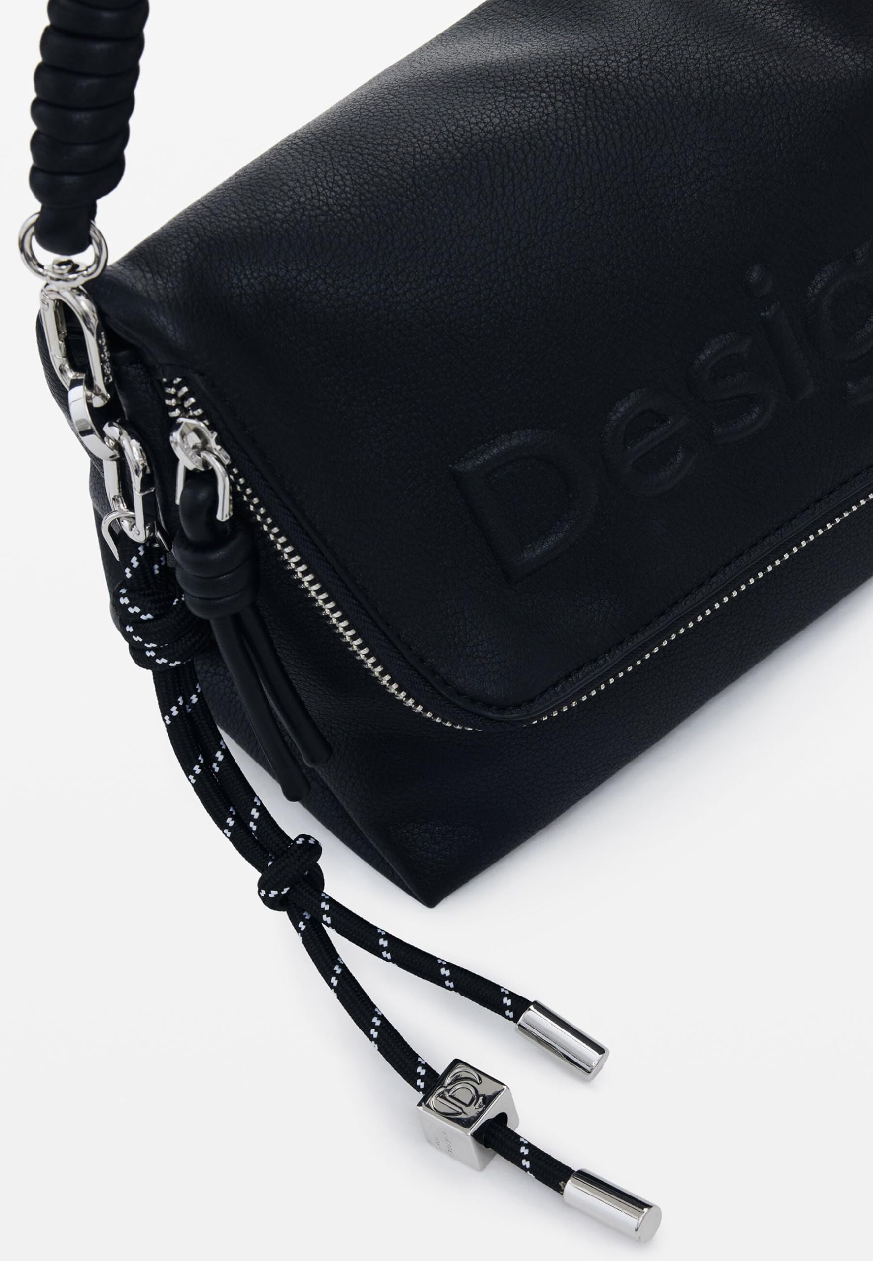 Desigual Borsa a tracolla comoda, pratica e capiente. Dispone di un ampio scomparto principale chiuso con zip, tasche interne di cui una con zip. Presenta una tracolla removibile e regolabile 26x17x1
