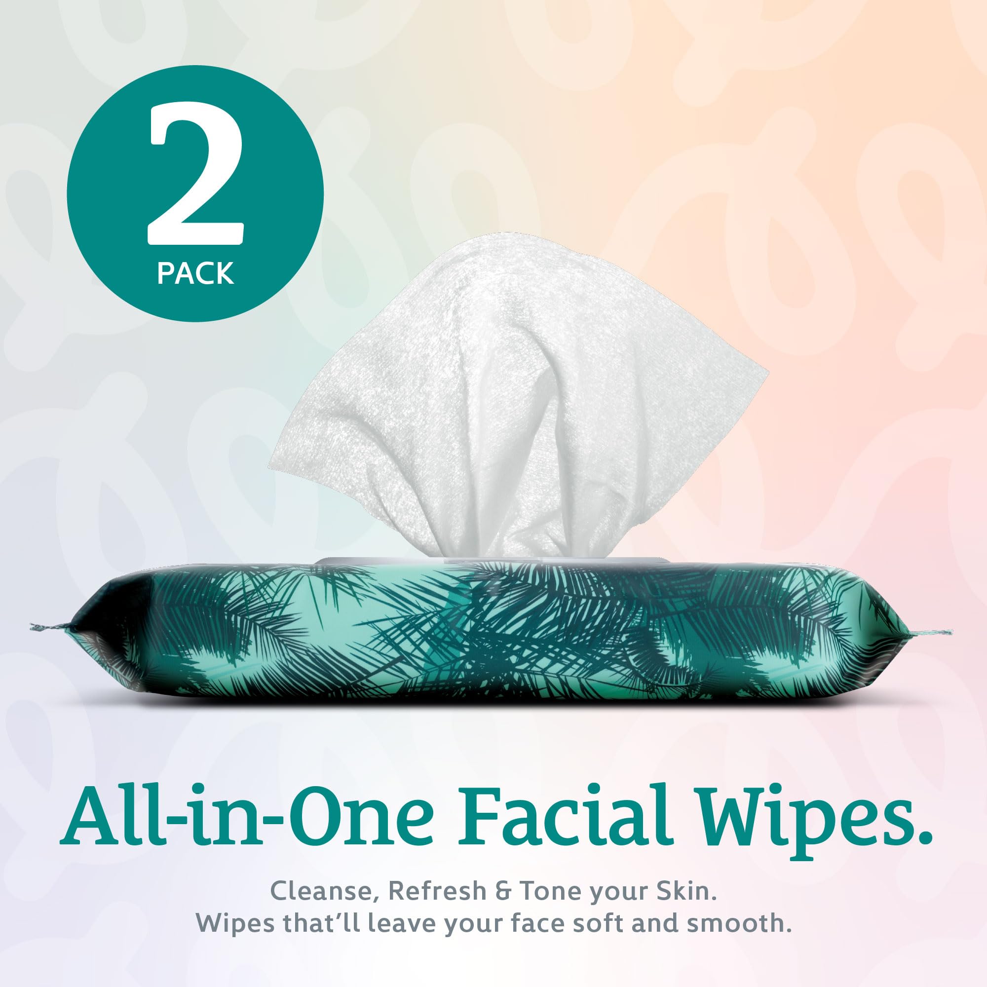 Body Prescriptions - 2 Pack (60 Count Each) Tea Tree Facial Cleansing, Pore Refining Wipes