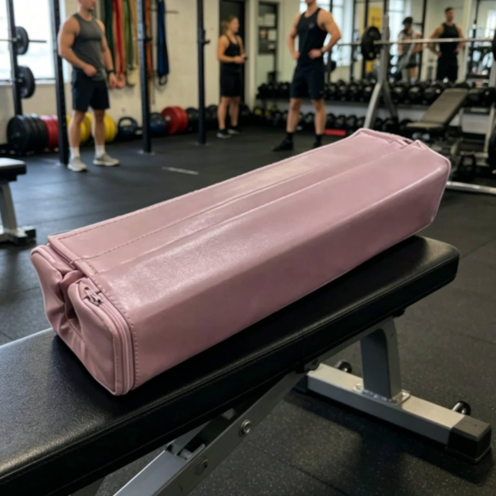 Almohadilla para Barra Cuadrada Almohadilla Hombros Protector Barra Funda Acolchada Cojín Fitness de Oxford para Sentadillas Press de Pecho Puente, Piedra Veteada