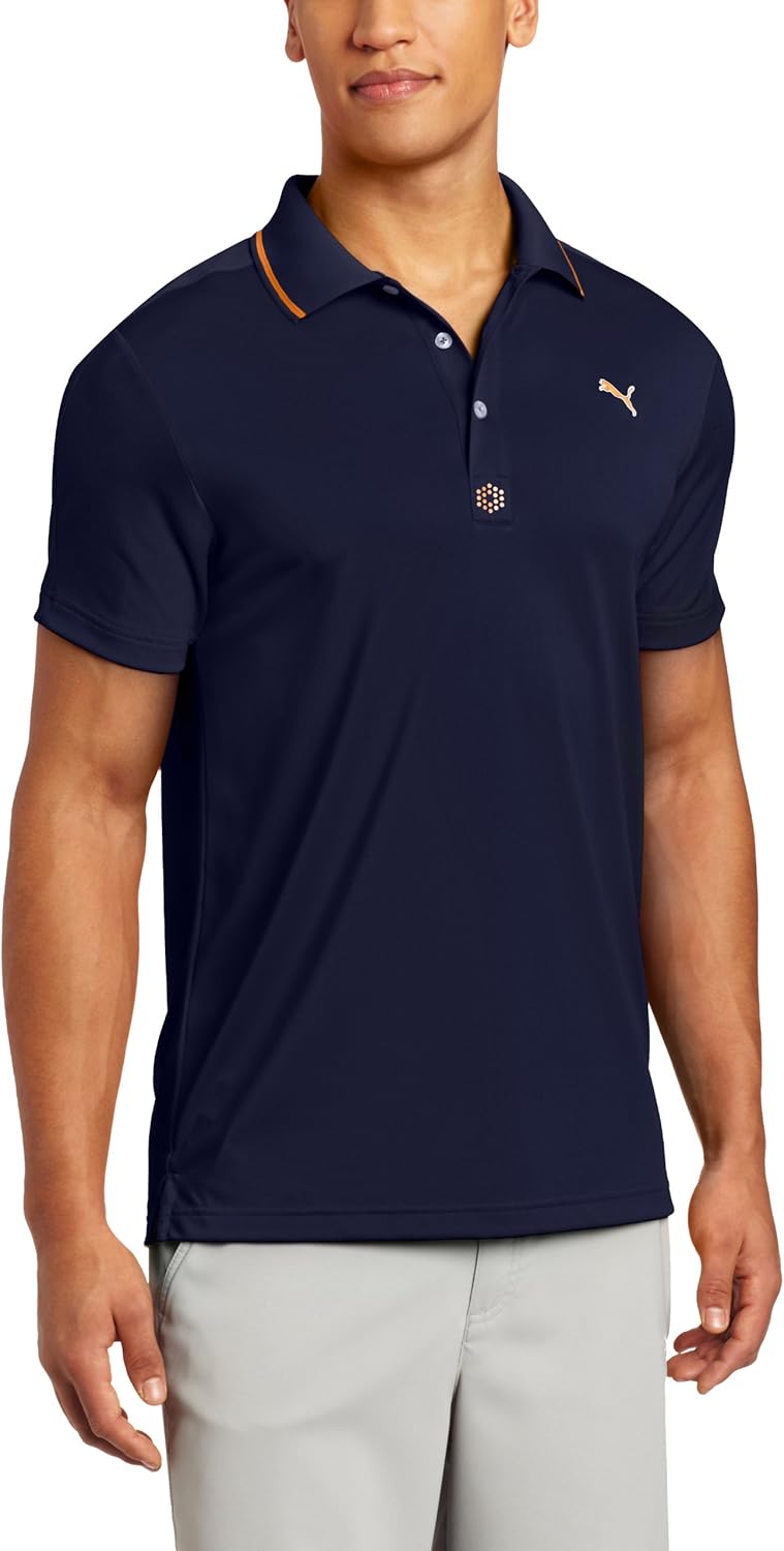Puma Golf NA Men's Solid Jacquard Polo Tee