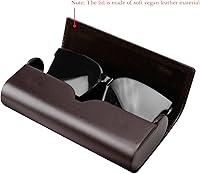 Vista 2 de Linkidea Funda rígida extra grande para lentes de sol, bolsa de almacenamiento de lentes de sol de gran tamaño, organizador compatible con Quay Come