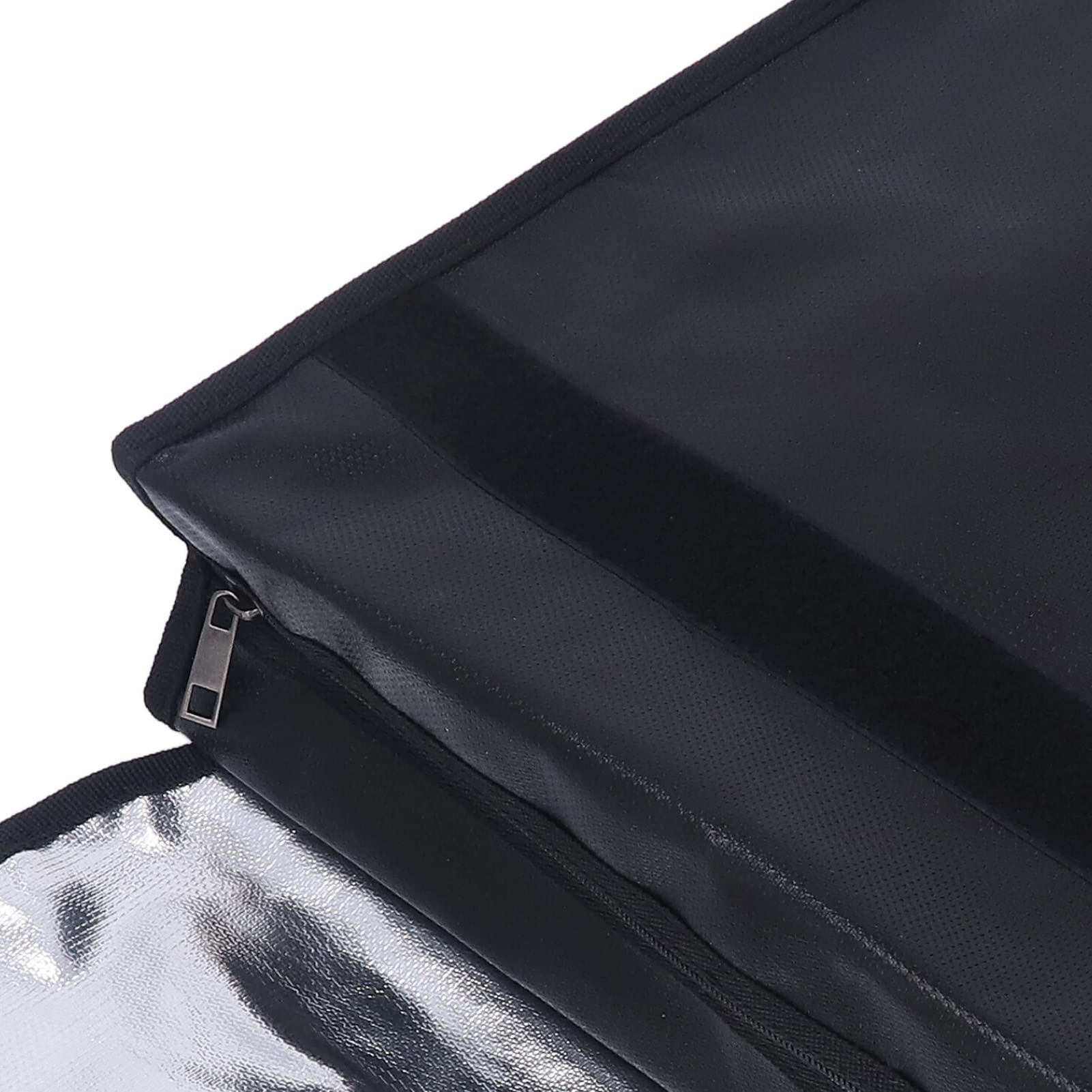 Borsa Sicurezza ignifuga SustVita con striscia riflettente per la sicurezza notturna, borsa portadocumenti ignifuga portatile per documenti e oggetti di valore, 15,3 x 11 x 3,7