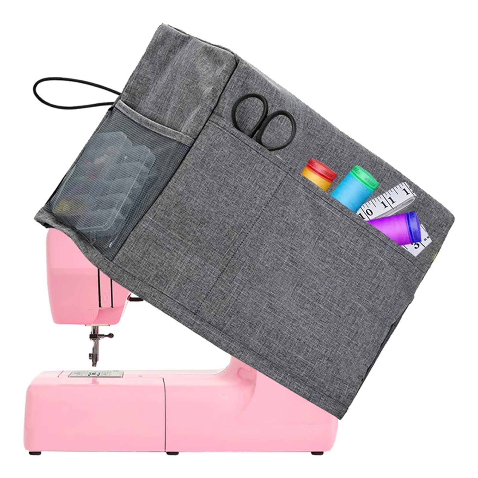 Bolsa para Máquina De Coser Funda Protectora for máquina de Coser con Bolsillos for la mayoría Las máquinas domésticas