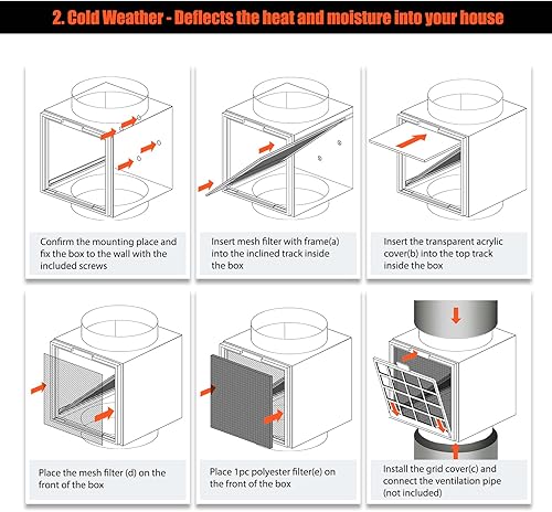 Miniatura 6 de VIWINVELA Ultimate 3 en 1 - Trampa de pelusa para conductos de secadora  Kit de ventilación de secadora interior con trampa de pelusa  Colector de