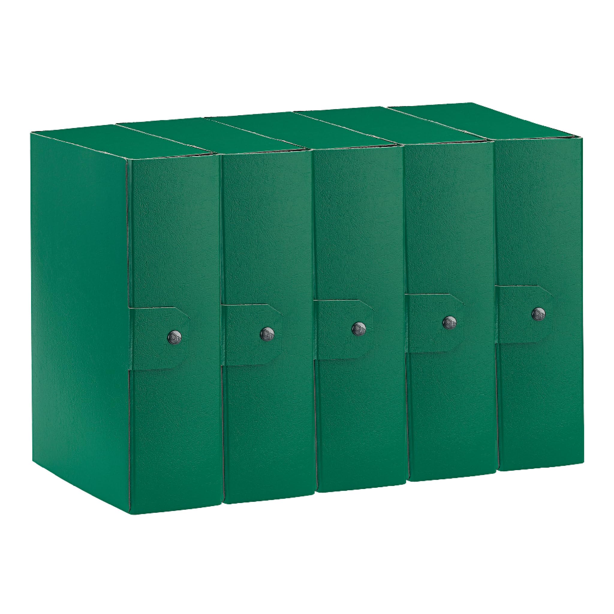 Esselte C30 EUROBOX 390330180 Project File Folder with Button Closure 25 x 35 cm Spine 10 cm Green Pack of 5