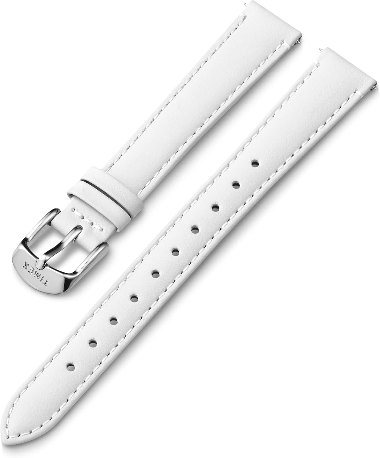 Timex 14mm Genuine Leather Strap – Gray with Rose Gold-Tone Buckle