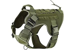 No-Pull Tactical Dog Harness: Durable, Adjustable, Reflective Vest for Service Dogs