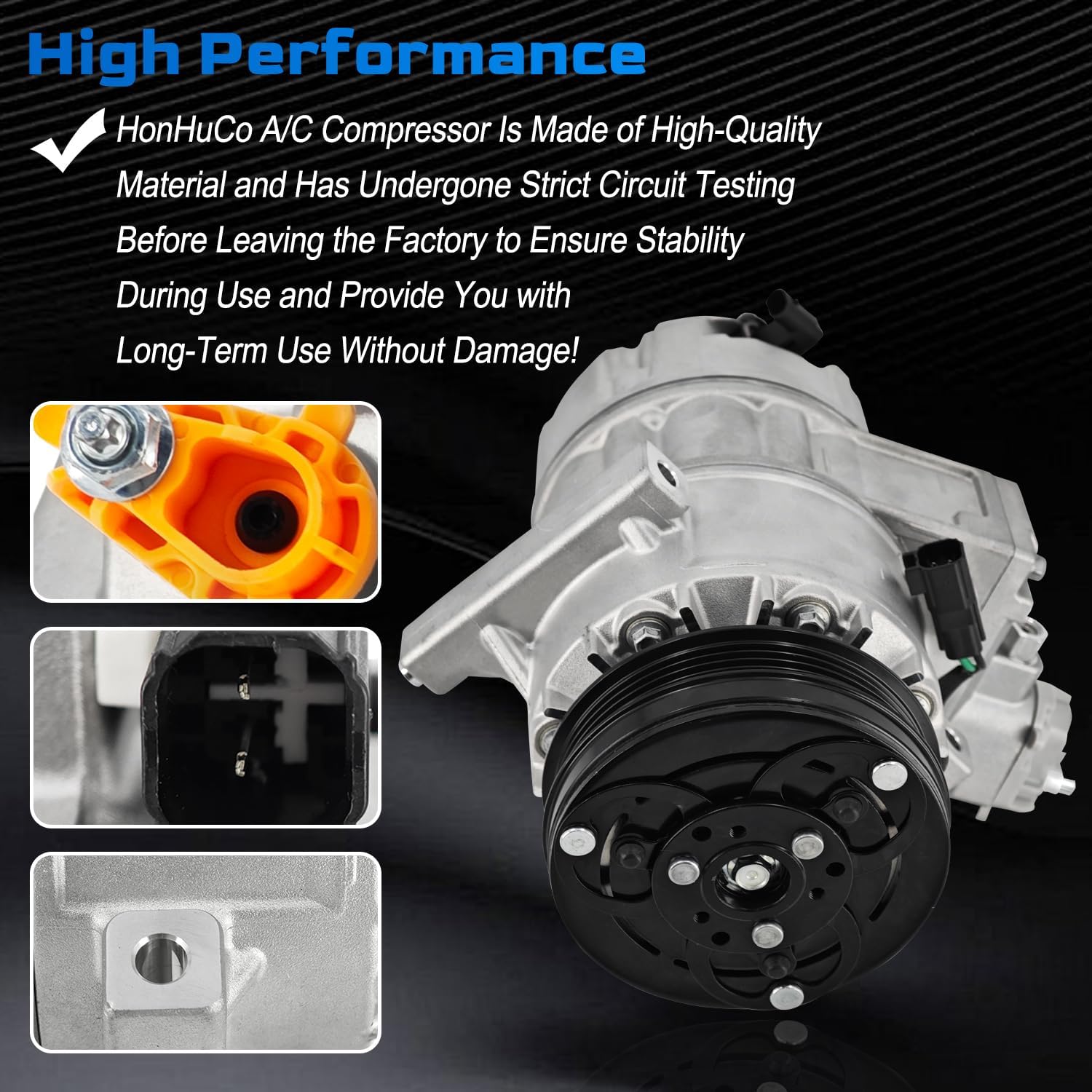 A/C Compressor Fits For Ford Transit 150 250 350 2020 2021 2022 2023 3.5L AD-622N LK4119D629AG LK4Z19703A