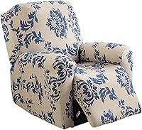 Vista 44 de Eco-Ancheng - Juego de fundas protectoras para sillón reclinable, 4 piezas protectoras antideslizantes, con bolsillos de almacenamiento, protector