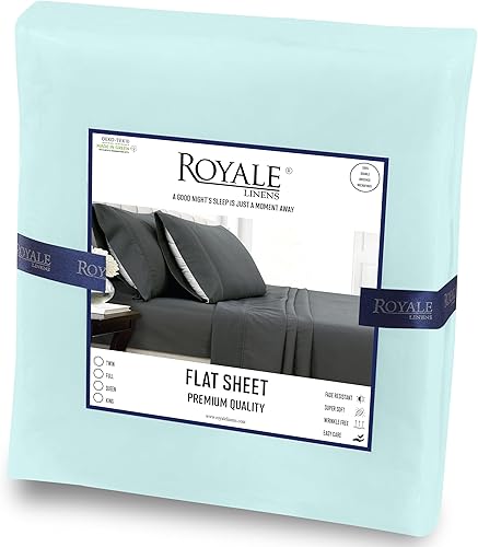 Miniatura 7 de Royale Linens Sábana encimera tamaño matrimonial, sábanas encimeras de microfibra cepillada ultra suave de 1800 hilos, sin arrugas y resistentes a