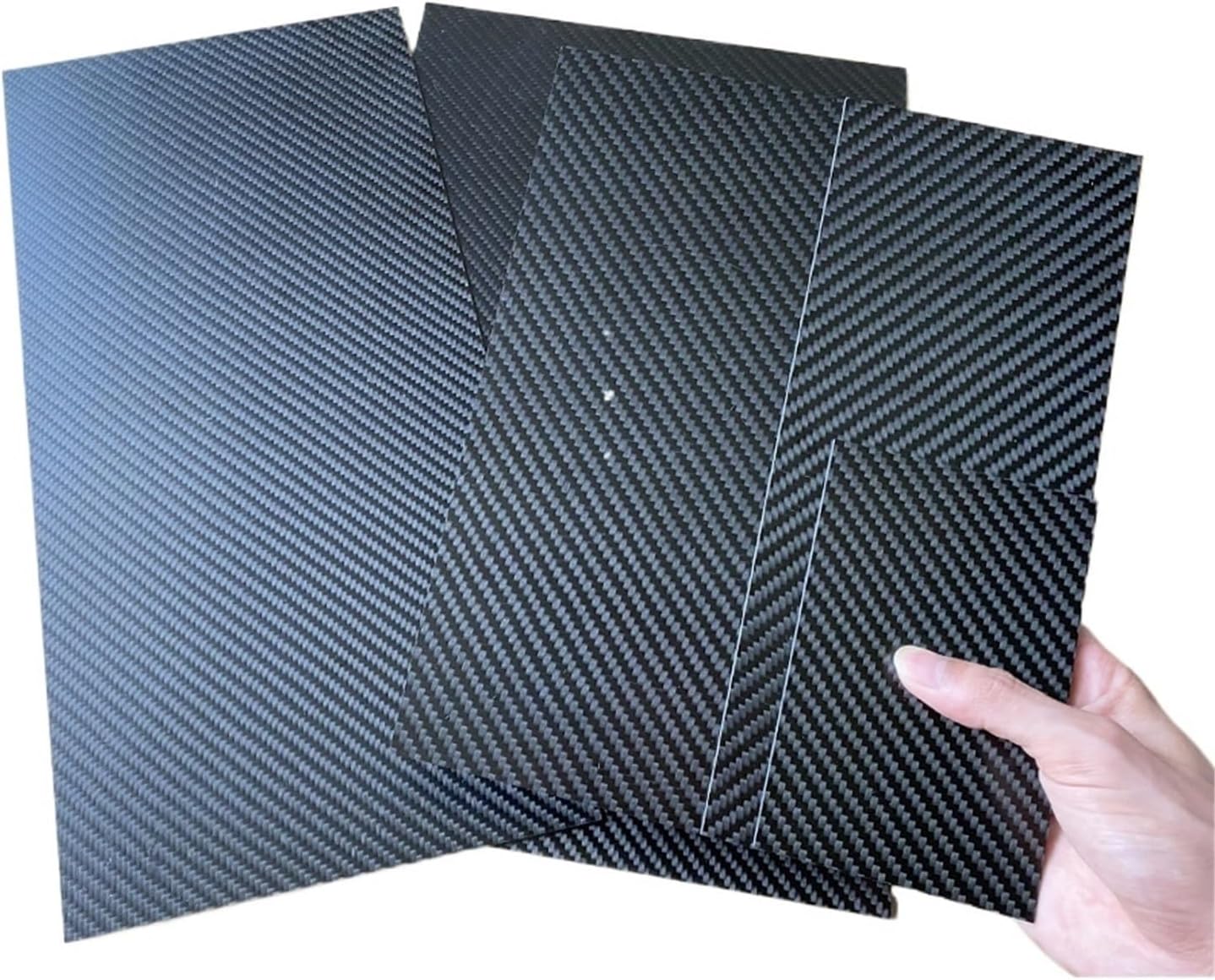 1mm Thick 3K Carbon Fiber Plate - High Strength Twill Matte Sheet (75-400mm) - Lightweight Pure Carbon Fiber Board 1pcs(1.0x200x250mm)