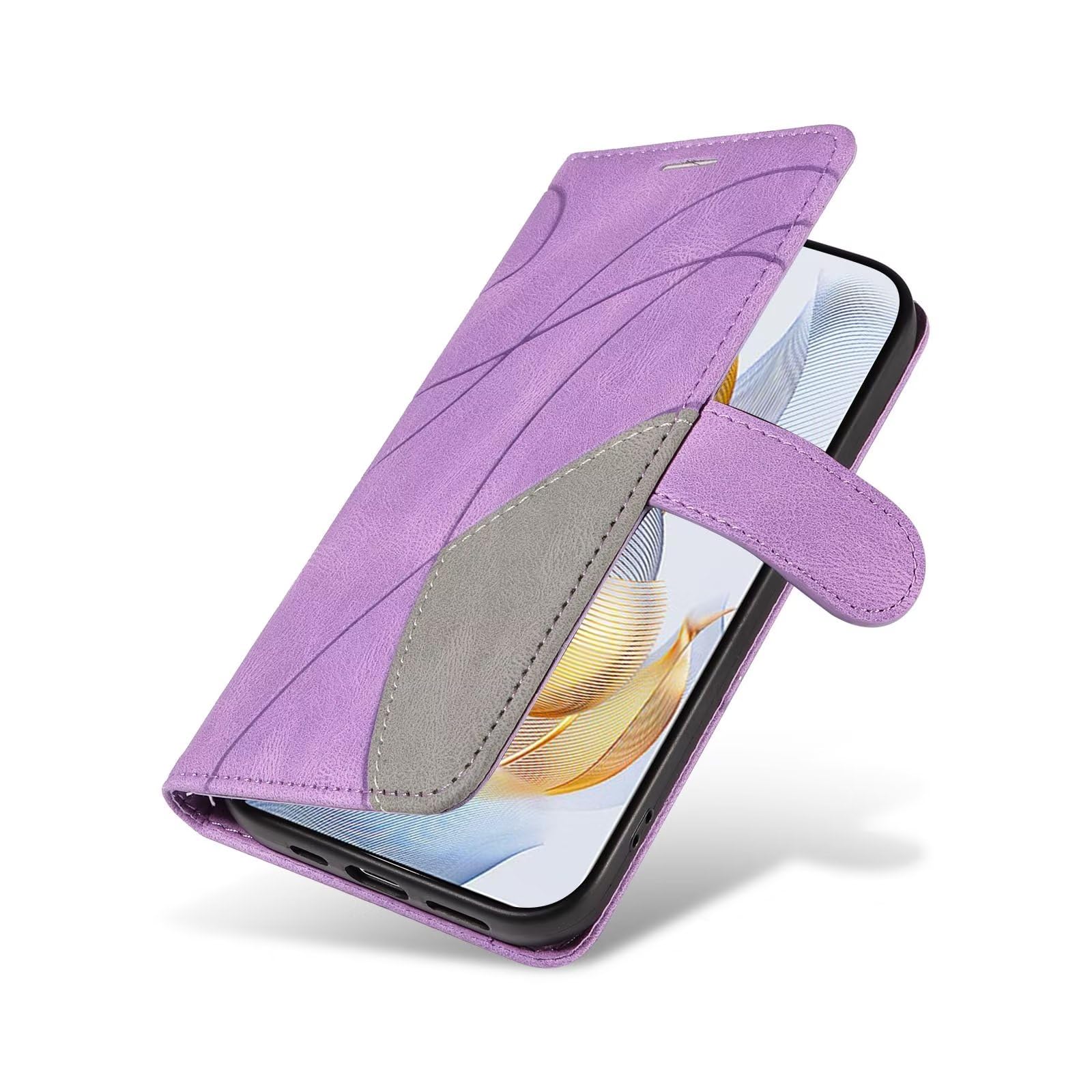 Custodia A Portafoglio Per Sony Xperia 1 IV In Pelle Con Supporto E Slot Carte - Rosa Oro, Antiurto