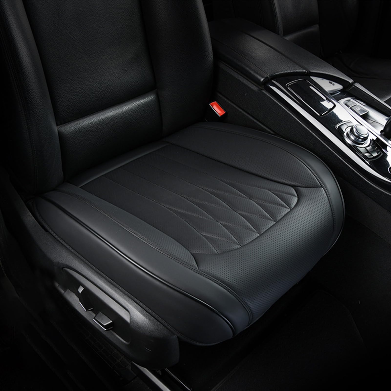 Seggiolino anteriore in pelle PU – Protezione in pelle PU per auto | Anteriore in pelle PU antiscivolo per auto, camion, SUV,