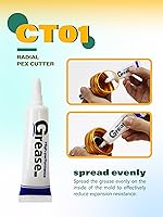 Vista 4 de AMZCNC PEX - Kit de herramientas de expansión manual ASTM F1960 Kit de herramientas de expansión estándar PEX con cabezales de expansión de 1/2