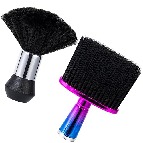 Miniatura 9 de Beomeen - Cepillo de peluquero grande negro para el cuello, cepillo suave para cortar el cabello, limpieza facial, cepillos de barrido de cabello,