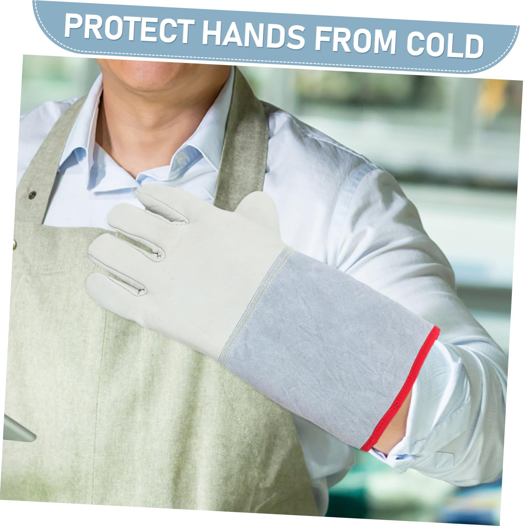 1 Paar Kältebeständige und Schutz Handschuhe für Männer Isolierte und Wasserdichte Freezer Mittens für Lager Transport und Wissenschaftliche Bequem und Strapazierfähig