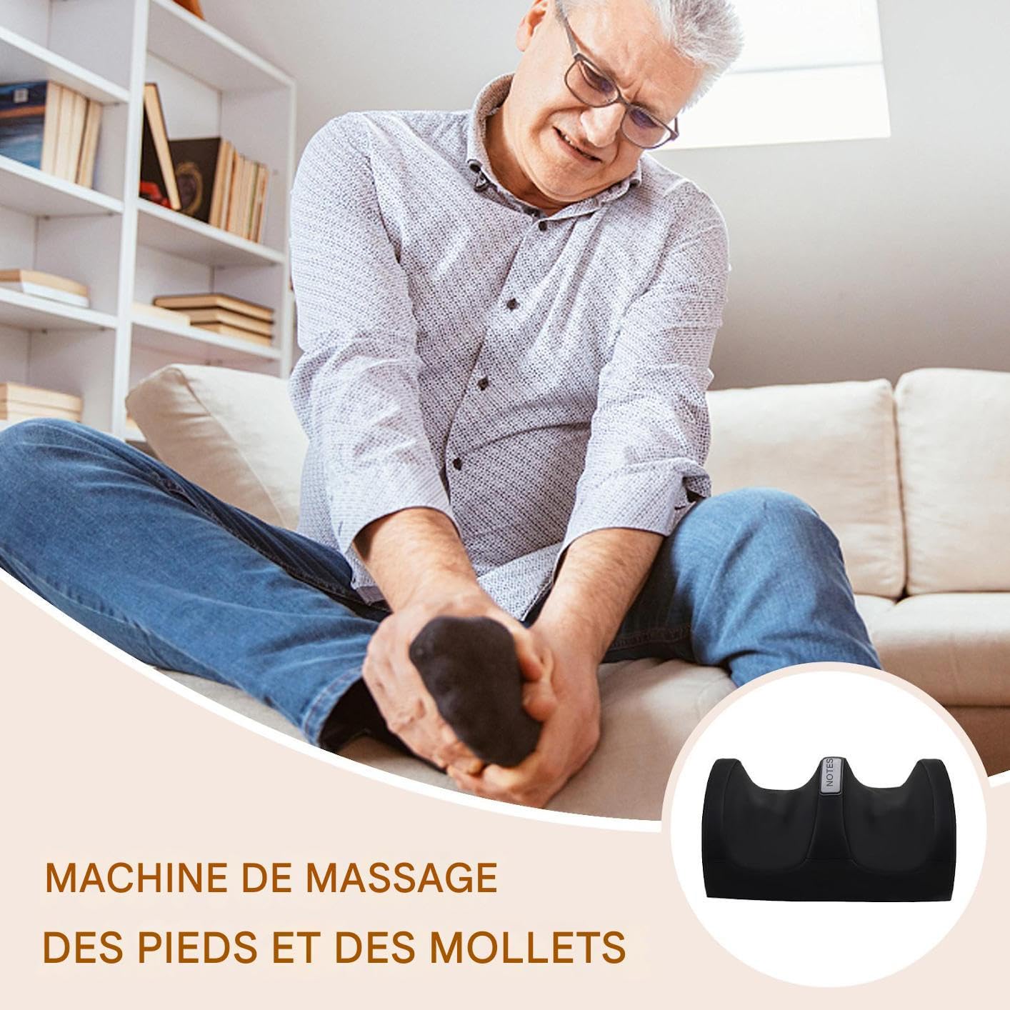 Masajeadores Eléctricos De Pies Técnica de Amasado Profundo con Masajeador | Dispositivo De Spa Con Modos Múltiples Para Cuidado Corporal De Hombres Y Mujeres En Casa Y Oficina