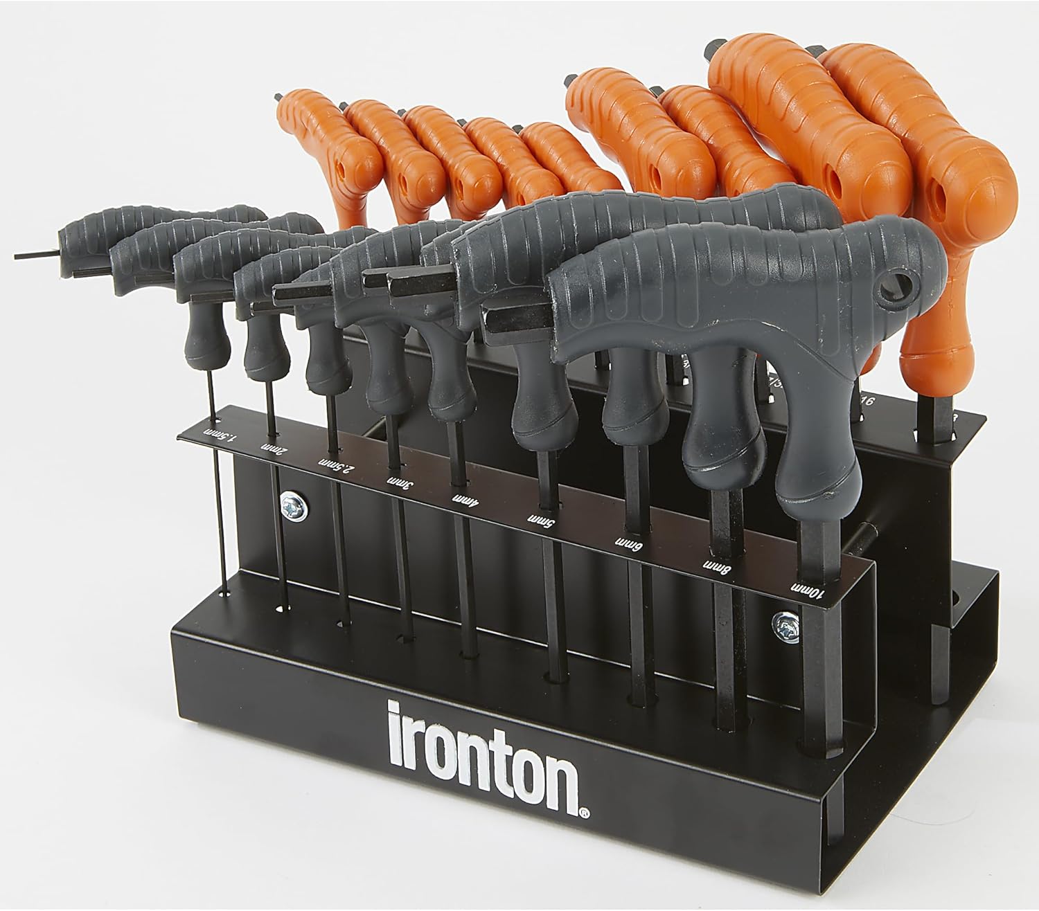 Ironton 18-Pc. T-Handle Hex Key Set, SAE/Metric Sizes