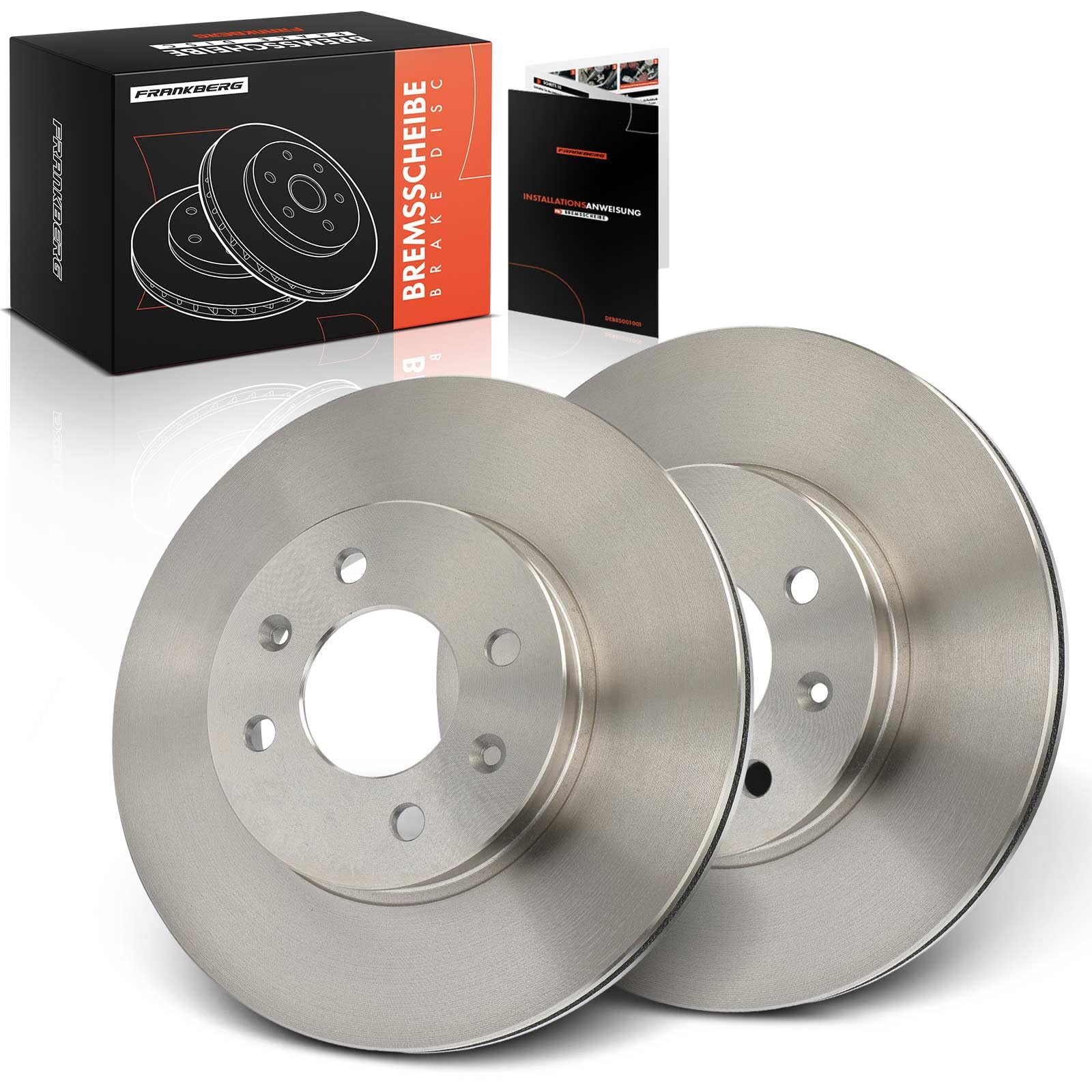 Frankberg 2 discos de freno delanteros ventilados de ⌀256 mm 51712G6300 | Compatible con: Picanto TA, Picanto SÍ