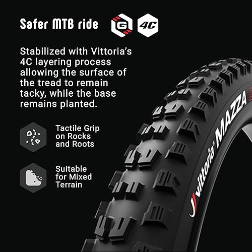 Miniatura 6 de Vittoria Mazza Mountain Bike Tire for MixedSoft Terrain Conditions - Enduro TNT G2.0 MTB Tire