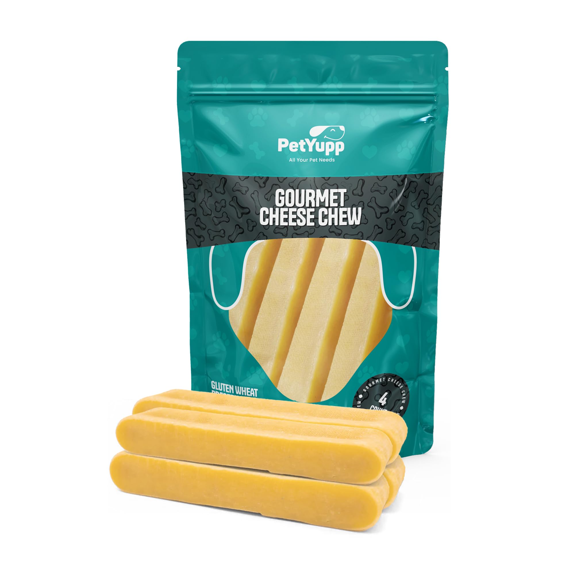 Amazon.com : PetYupp 4 Large Yak Cheese Himalayan Dog Chews - All