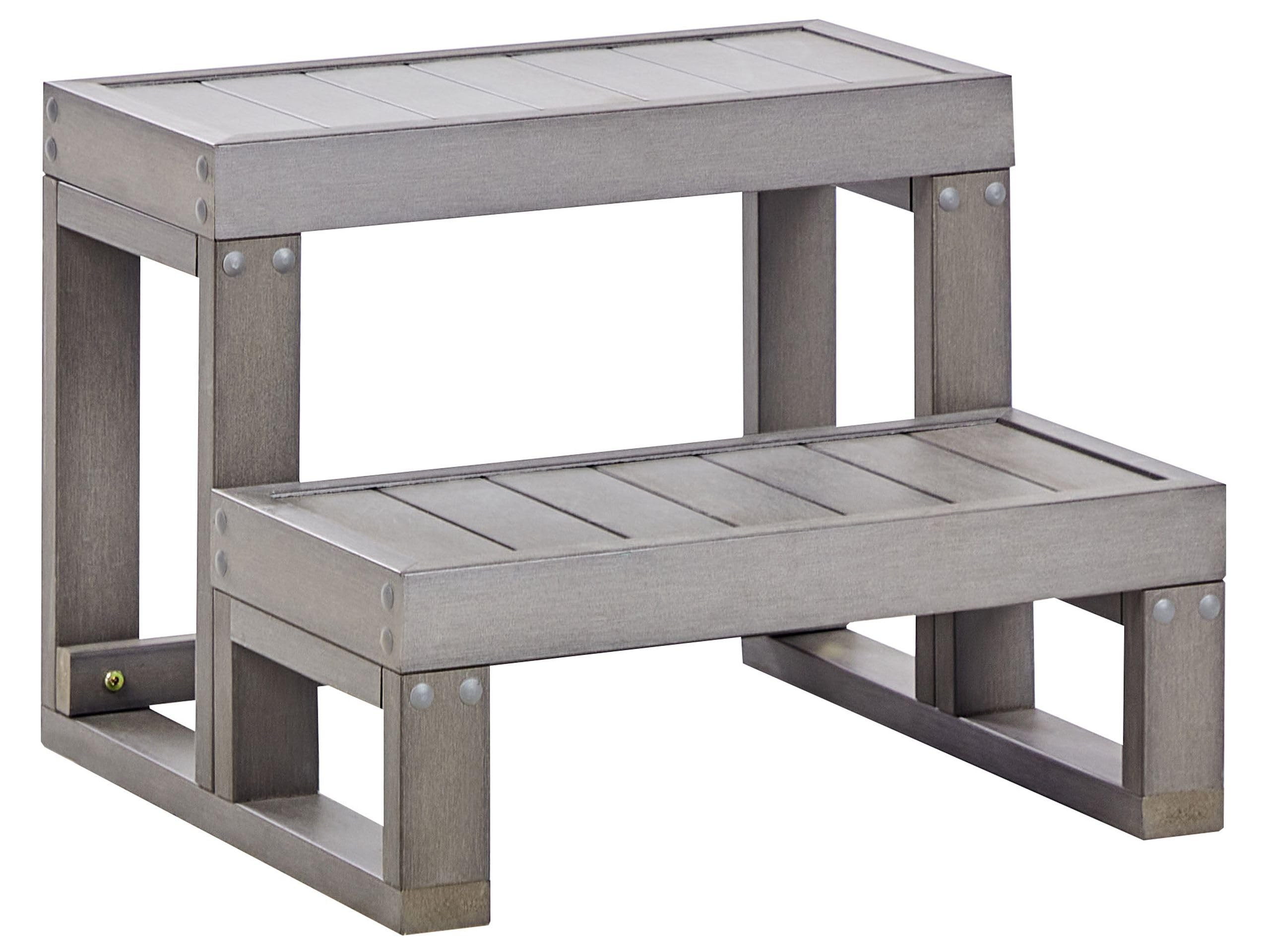 Hot Tub Steps Step Stool Synthetic Grey Limay