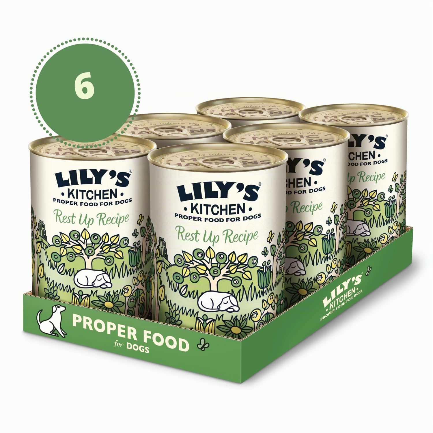 Lily’s Kitchen Fabriqué à partir d’ingrédients naturels Boîte d’Aliments humides pour Chiens Adultes au Poulet, avec des Pommes de Terre et de la Banane 6 x 400g