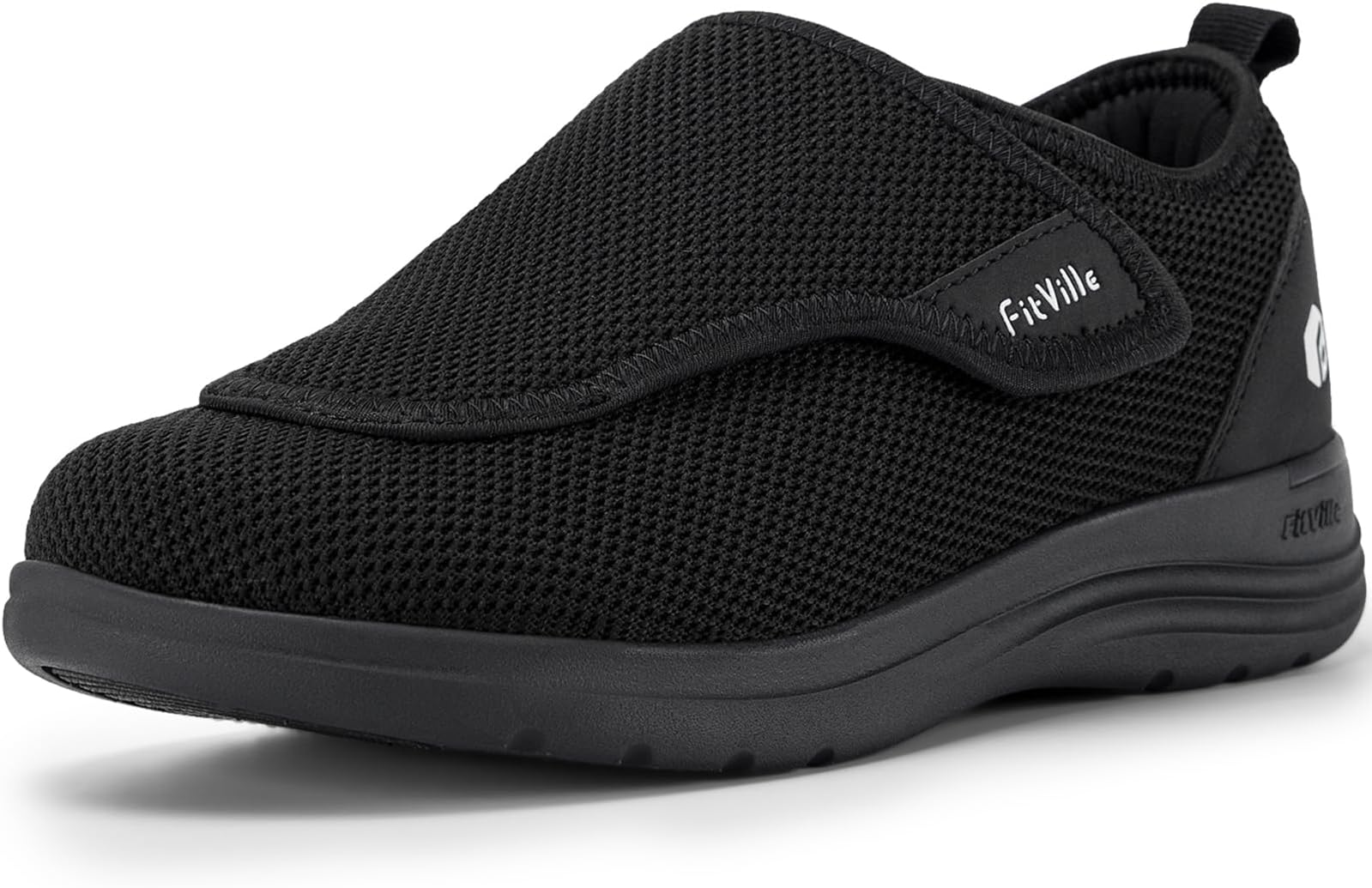 Wide Fit Nursing Shoes for Women 2E 4E, Elderly Rehabilitation Shoes, Suitable for Swollen Feet, Women's Outdoor and Indoor Magic Tape Sneakers, Lightweight, Non-slip, Breathable