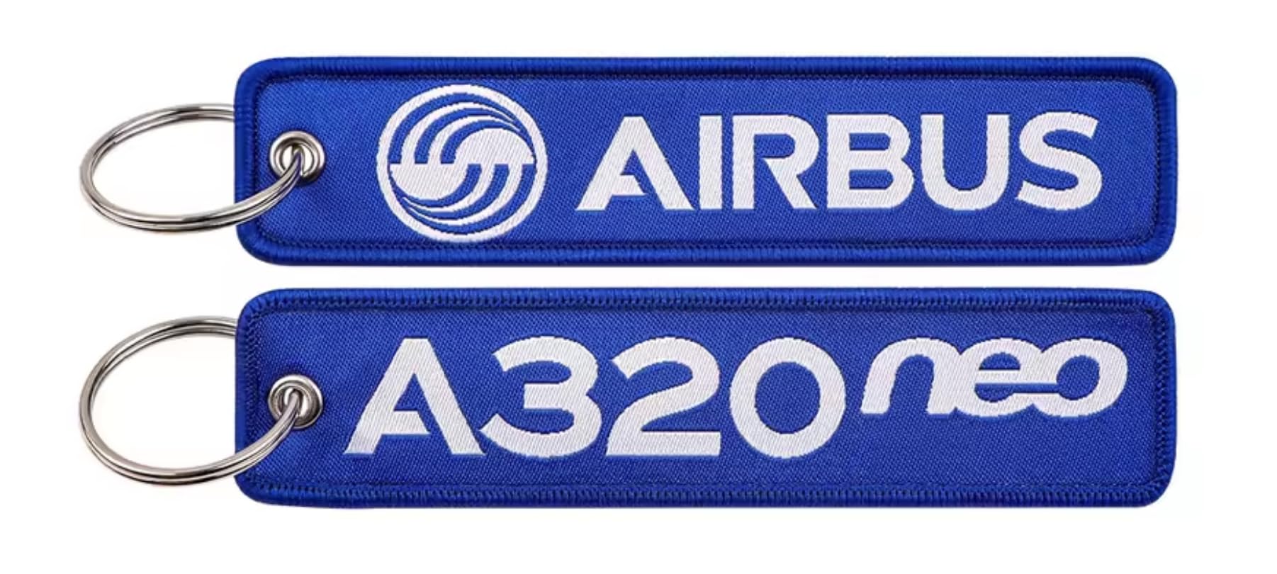 Airbus A320neo Family A320 Aerospace European Aircraft Design Manufacturer Air Airplane Airline Flight Keychain Key Tag Chain Fob Ring