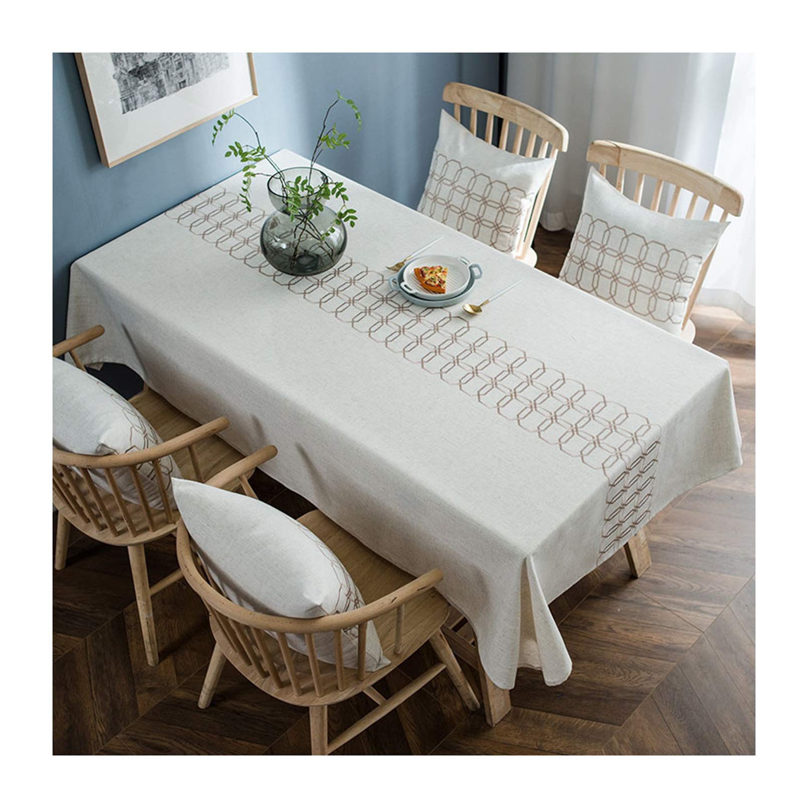 Nappe motif géométrique haut de gamme pour décoration de table