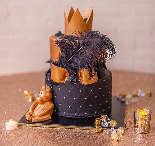 Miniatura 10 de AWAYTR Plumas de avestruz naturales de 14-16 pulgadas (13.8-15.7 in) para centros de mesa de boda, decoración del hogar, arreglos florales,