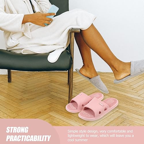 Miniatura 9 de EXCEART 1 par de zapatillas de masaje de pies acupresión pie punta abierta reflexología sandalias para mujer sandalias para hombre sandalias de