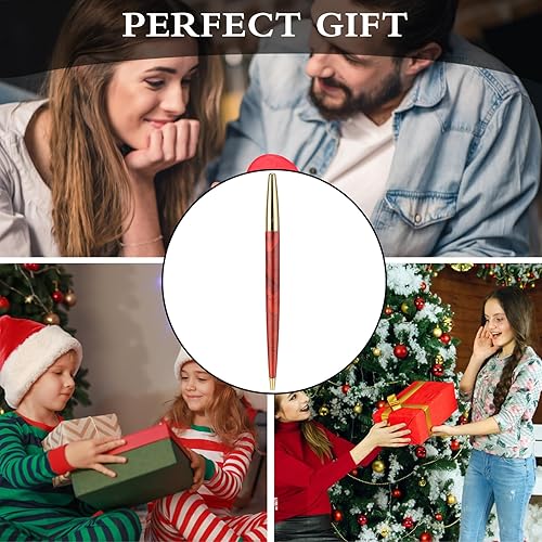 Miniatura 7 de Amaxiu Pluma estilográfica de madera, hecha a mano de punta fina de 0.020 in, juego de pluma estilográfica de madera vintage con 10 cartuchos de