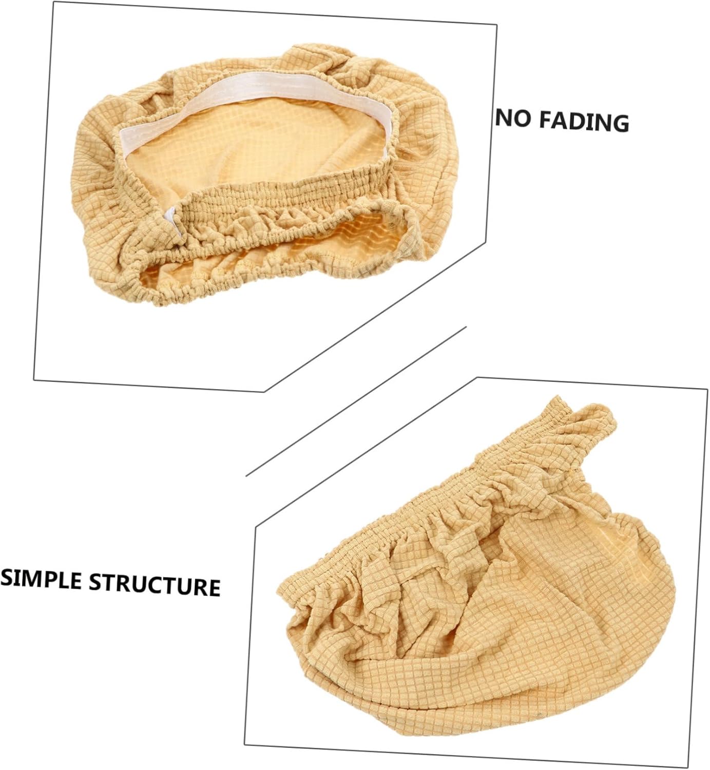 6pcs Stretch Chair Covers Chic Delicate Protectors for Dining Chairs Polyester for Home and Restaurant Use Deep