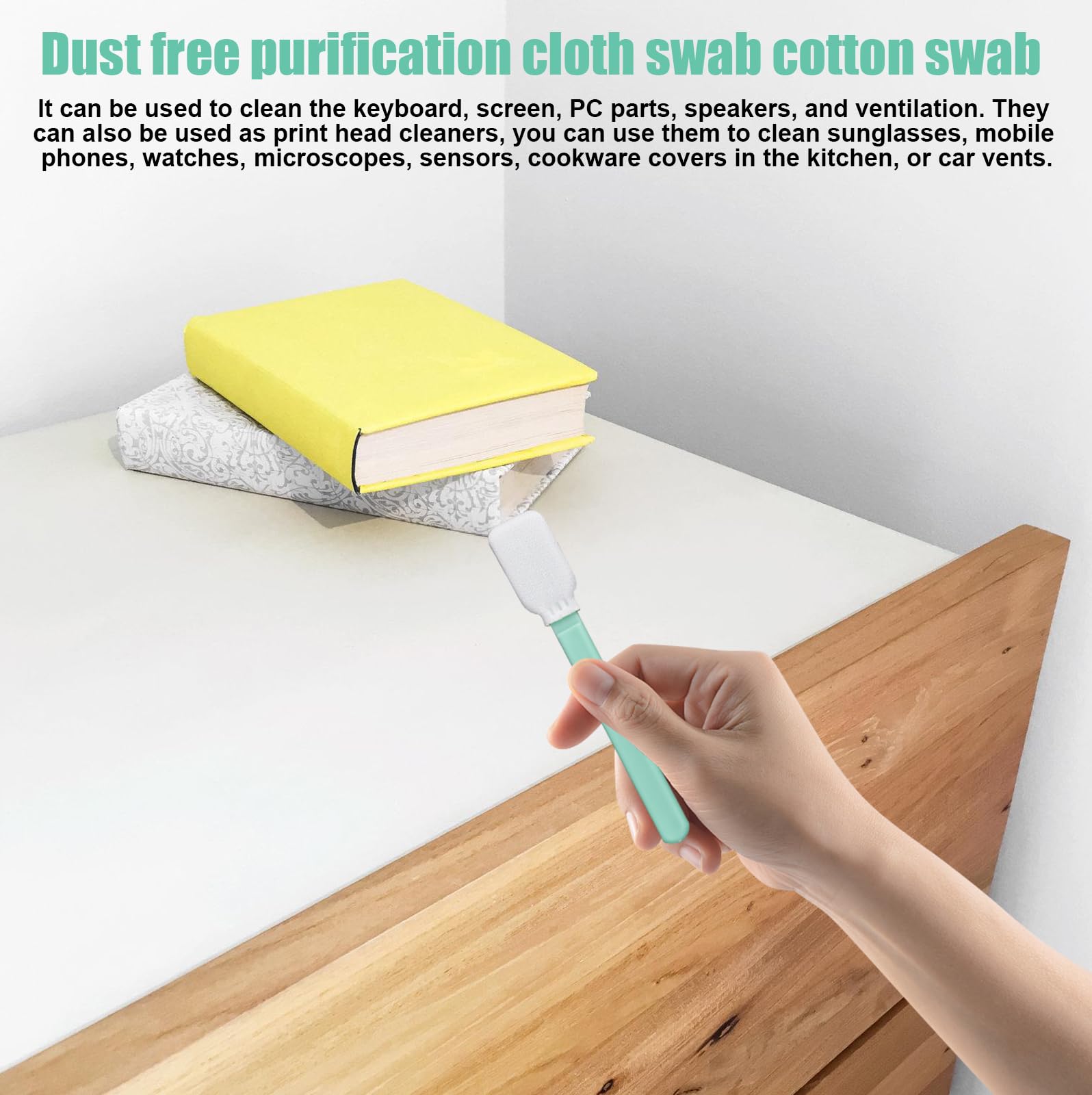 Cotton Tige Lot De 40 Cotons-tiges En Mousse - Pour Le Nettoyage De L' Appareil Photo, De L'objectif, De L'imprimante à Jet D'encre - 12,8 X 0,14 X 0,075 Cm Coton Tige Bébé