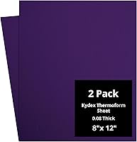 Vista 102 de Kydex Sheets - Solid Color DIY Kit for Crafting Holsters, Sheaths, and Mag Pouches - (8x8, 8x12, 12x12), Premium Thermoform Sheets - Thick, Durable
