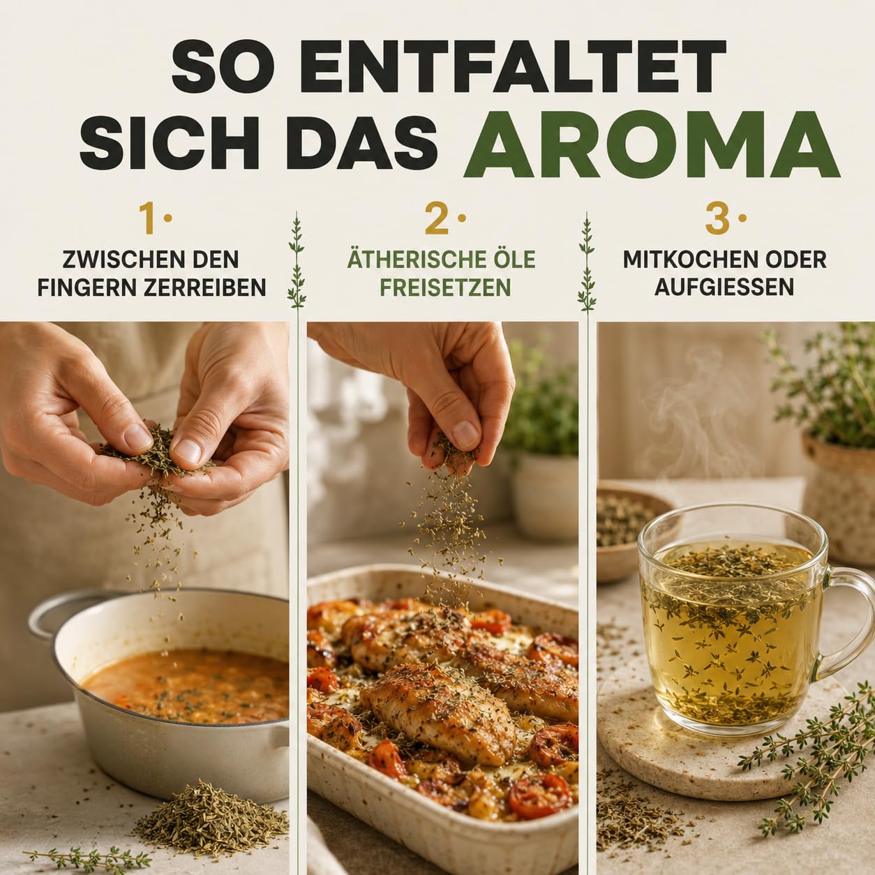 GiDeli Thymian Getrocknet 2x5kg - 100% Naturprodukt ohne Zusätze - Schonend Gerebelt mit Intensivem Aroma - Hitzebeständig zum Mitkochen - Ideal für Fleisch, Pizza, Suppen & Mediterrane Gerichte