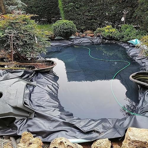 Miniatura 7 de Revestimiento de estanque de 0.005 in de alta elasticidad Forro de estanque personalizable plegable fácil corte estanques Membrana seguro ideal para