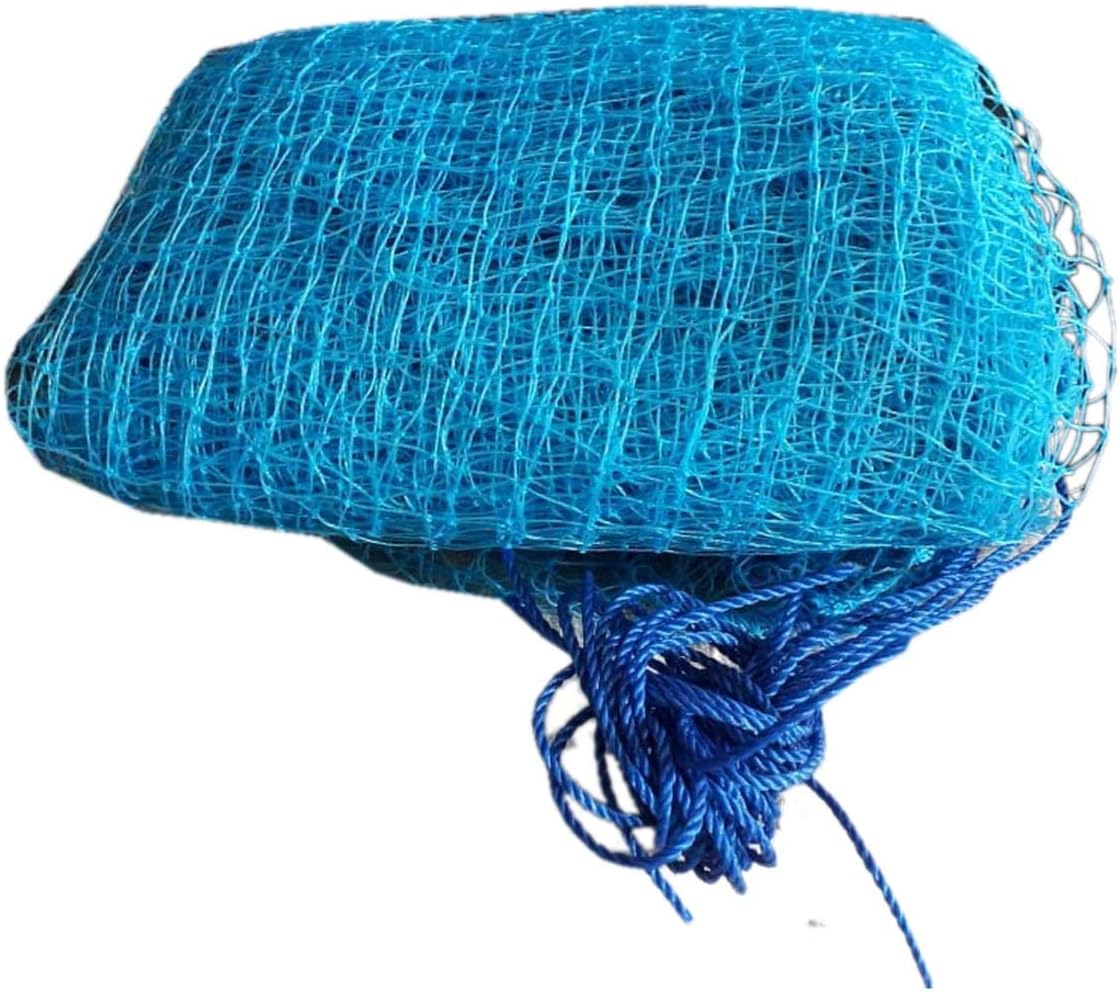 NMK Nets Anti Bird Net Bird Control Nylon Netting 10 X 15 Feet Blue with Attached Rope Around
