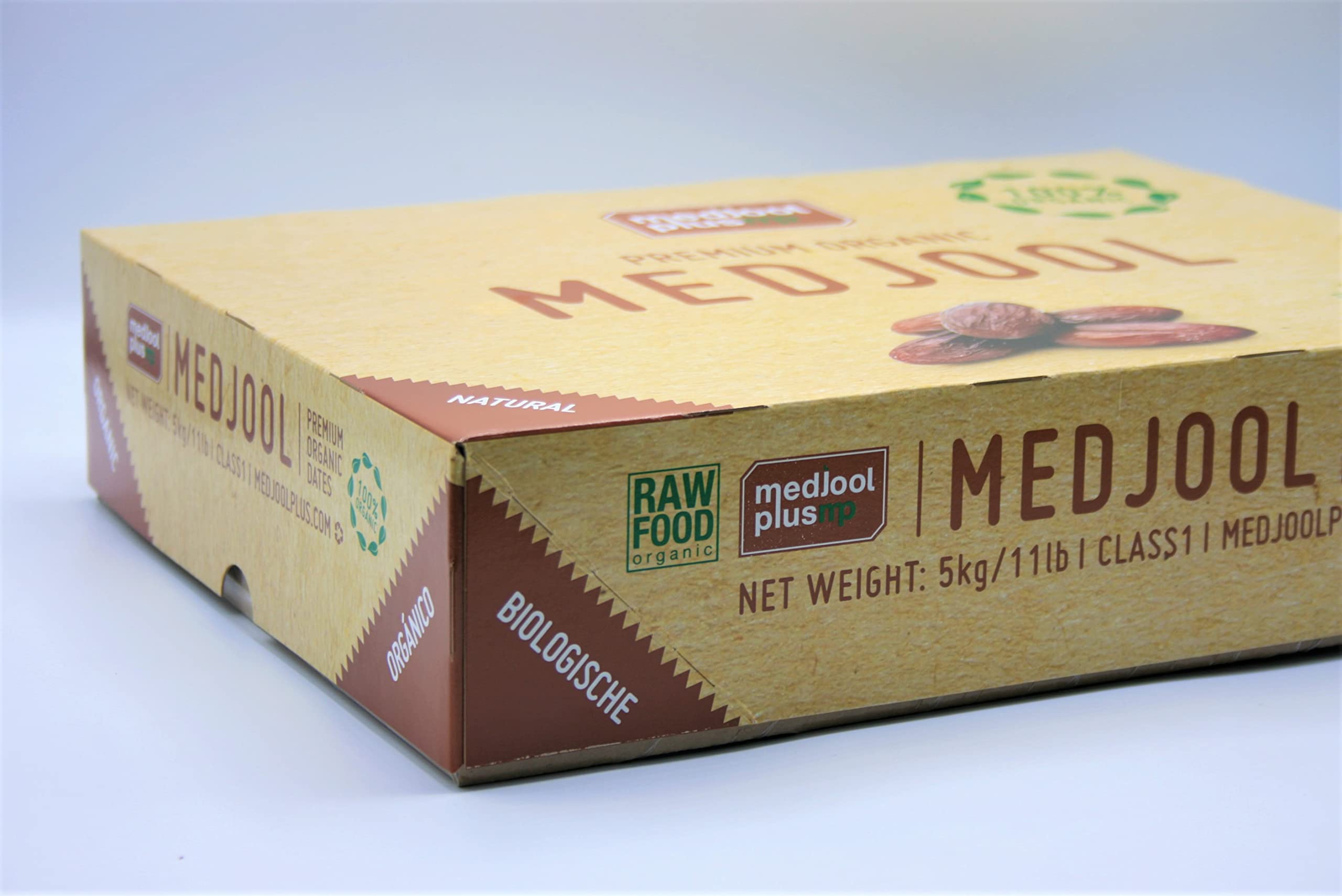 Mercado del Paraíso ➤ Dátiles Medjool Premium BIO Jumbo 5Kg ➤ Dátiles con hueso, dulces. De gran tamaño