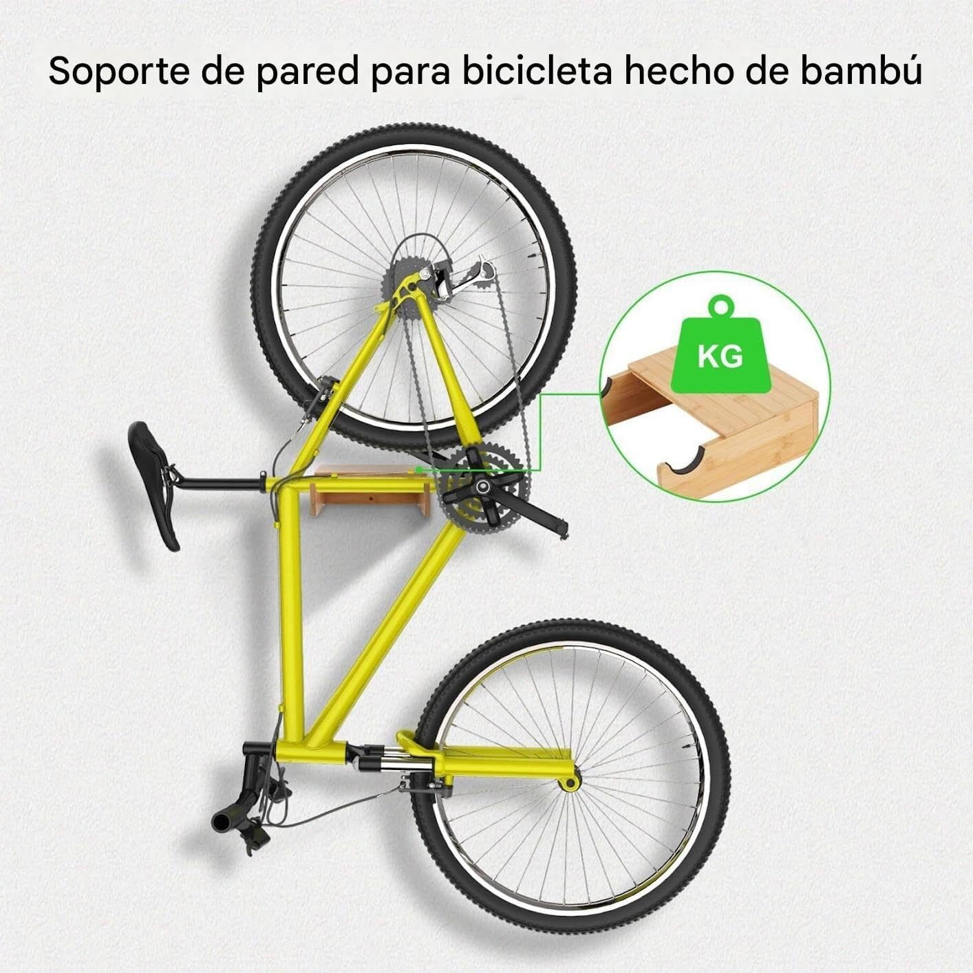 Soporte de pared para bicicletas, gancho colgante, organizador, 1 unidad