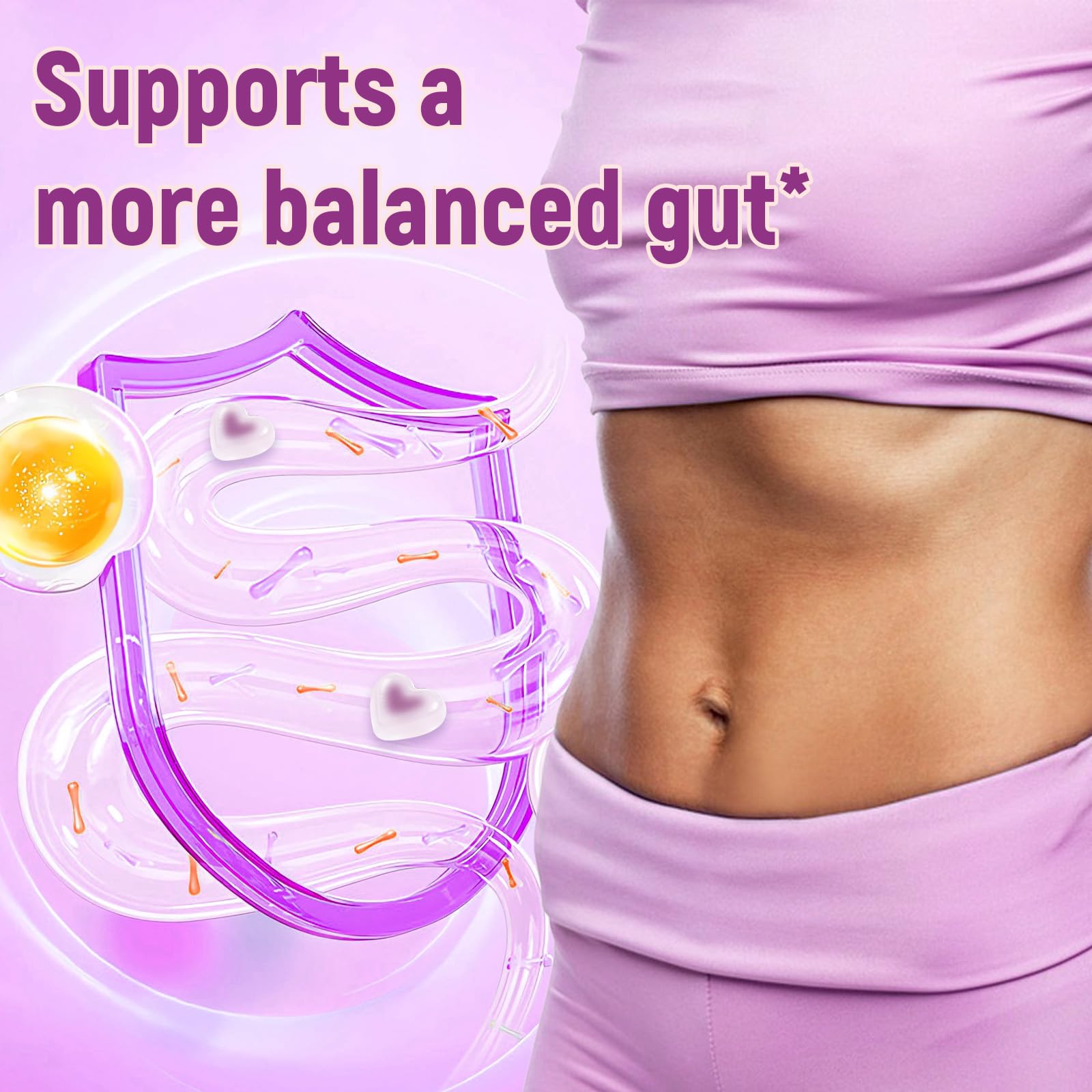 Migcopat 10G Fiber Gummies with Collagen Peptides, Grape Flavor, 60 Cts — Amazon image 3