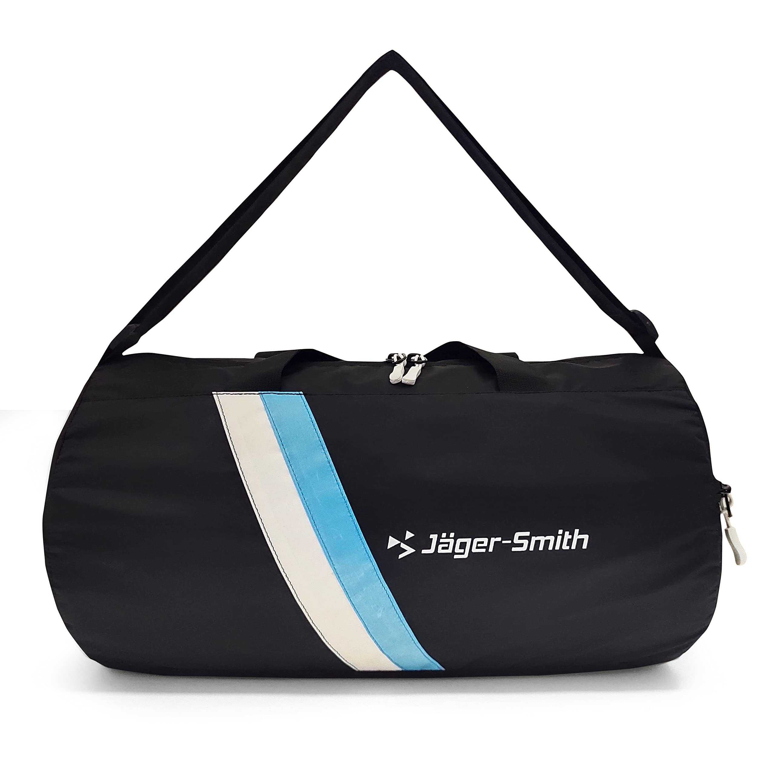 GB 600 Multipurpose Gym Bag with Shoe Compartment (Black, White & Sea Blue)-image-7